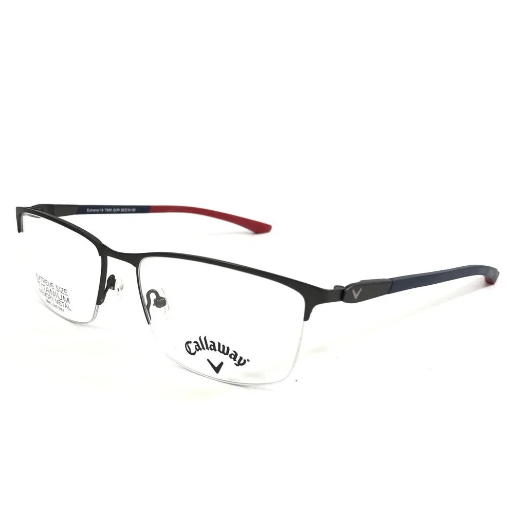 Callaway Eyeglasses Frames EXTREME 16 TMM GUN Gunmetal Blue XL Size 59-18-150
